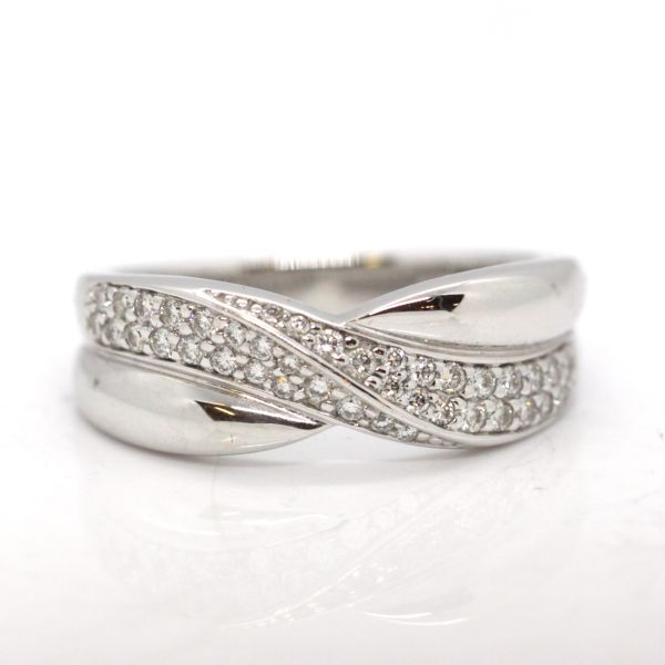 Brillant Ring 585er Weißgold 0,40 Ct Diamanten im Brillantschliff GR 60 (PF2253)