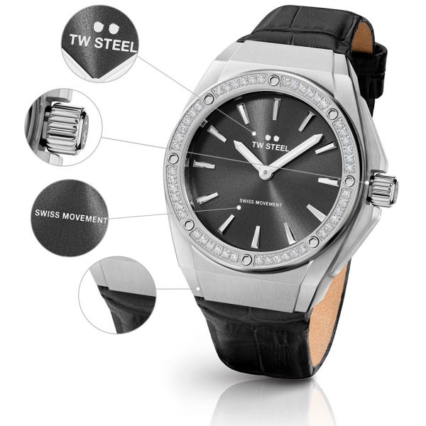 TW STEEL CE4028 CEO TECH 38 mm Lady Damen Armbanduhr Edelstahl NEU