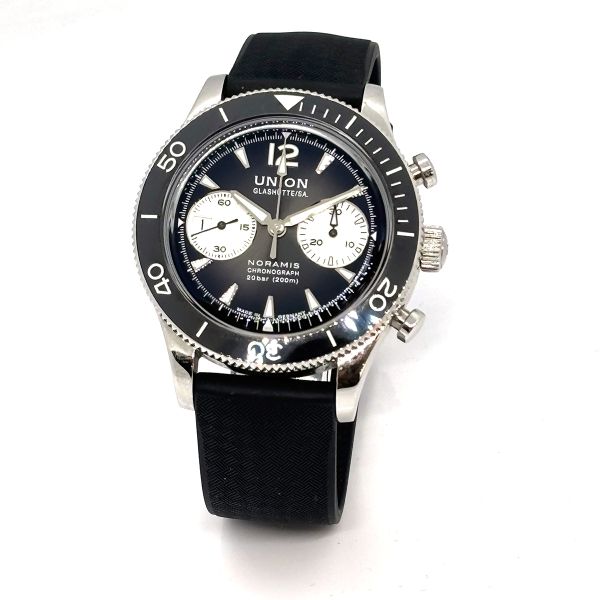 UNION Glashütte Noramis Chronograph Automatic Ref. D012.927A Box und Papiere aus 04/24 (32466)