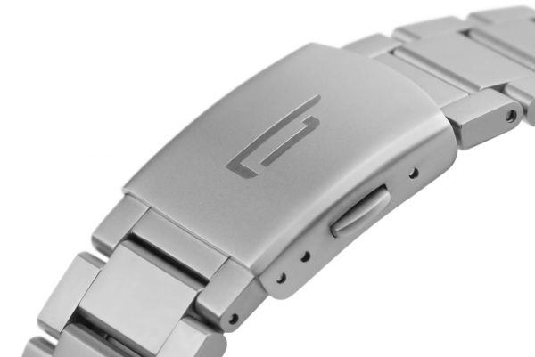 Lilienthal Berlin Metall Armband Gliederarmband Faltschließe silber NEU