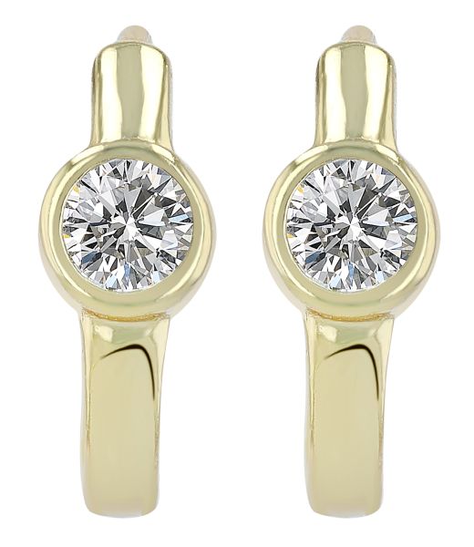 Creolen "Mexine" 925er Silber vergoldet Zirkonia 5300688-006 NEU