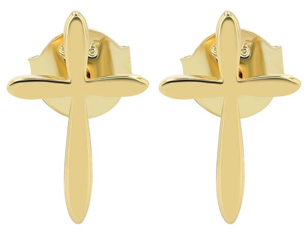 Ohrstecker "Heba" Kreuzohrstecker 925er Silber vergoldet 5300435-001 NEU