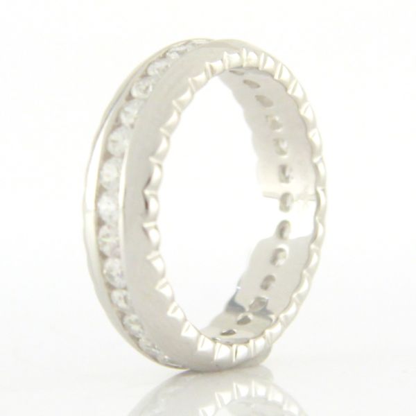 GOOIX Memoire Damen Ring 925er Sterling Silber weiße Zirkonia GR 54 NEU