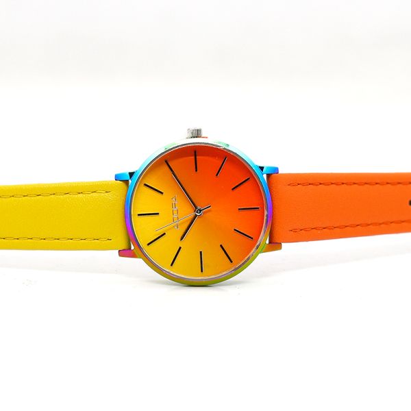 Adora Damen Armbanduhr "Rainbow" Edelstahl AT5593 NEU