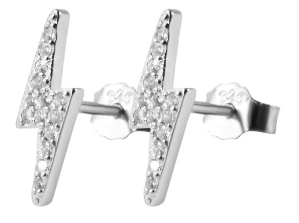 Ohrstecker "Benja" Blitz 925er Silber rhodiniert Zirkonia 5300133-001 NEU