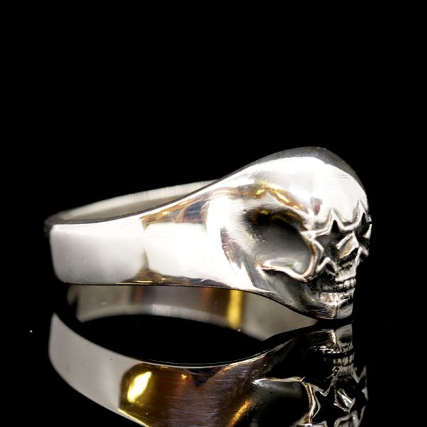 Ring "STAR SKULL" 925er Silber Gr 66 NEU