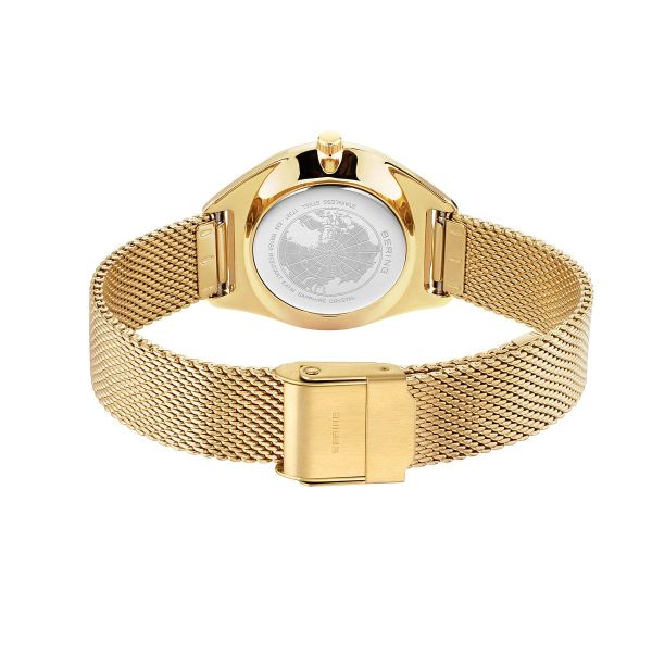 BERING Damen Armbanduhr Solar gold glänzend 17331-333 NEU