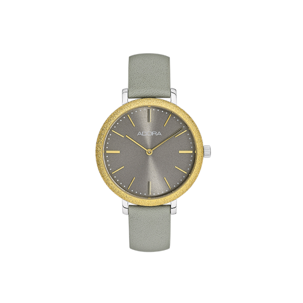 Adora Damen Armbanduhr Edelstahl IP Gold diamantiert AT5391 NEU