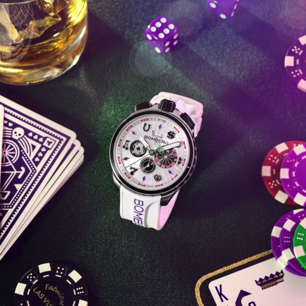 BOMBERG BOLT-68 HERITAGE CASINO WHITE BS45CHSS.075-3.12 Ltd. Edition NEU