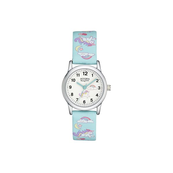 Adora Youngline "Einhorn" Kinder Armbanduhr blau AY4485 NEU