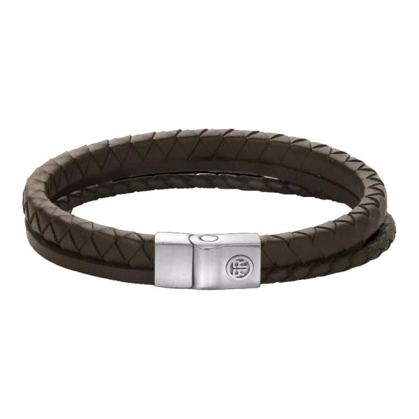 Rebel & Rose Armband "Full Metal Premium Combo 9mm Brown 19 cm RR-M0065-S-L NEU