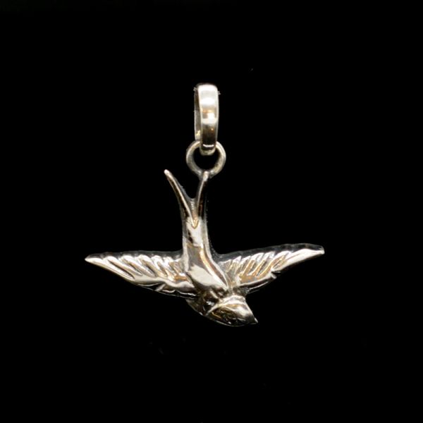Anhänger "SWALLOW" in 925er Silber 22 x 24 mm NEU