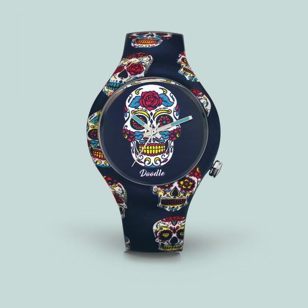Doodle Uhr BLUE SKULL DOODLE WATCH DOCA005 NEU