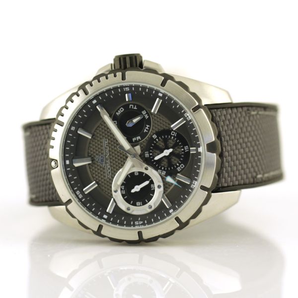 Adora Nautic Herren Armbanduhr Chrono Edelstahl AN2143 Grau NEU