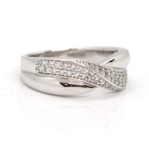 Brillant Ring 585er Weißgold 0,40 Ct Diamanten im Brillantschliff GR 60 (PF2253)