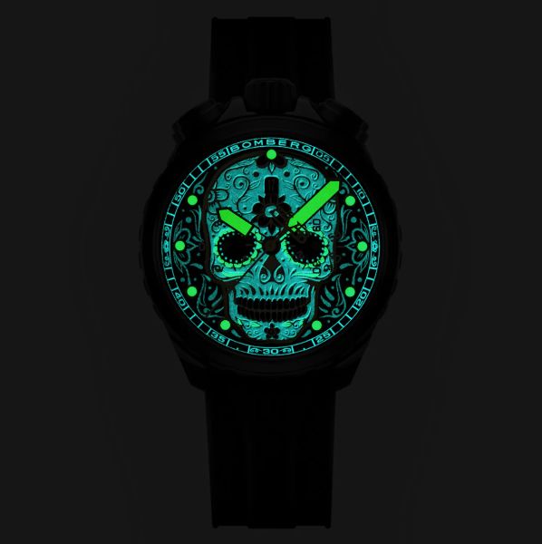 BOMBERG BOLT-68 HERITAGE SUGAR SKULL GOLDEN BS45CHPBA.060-8.12 Ltd. Edition NEU