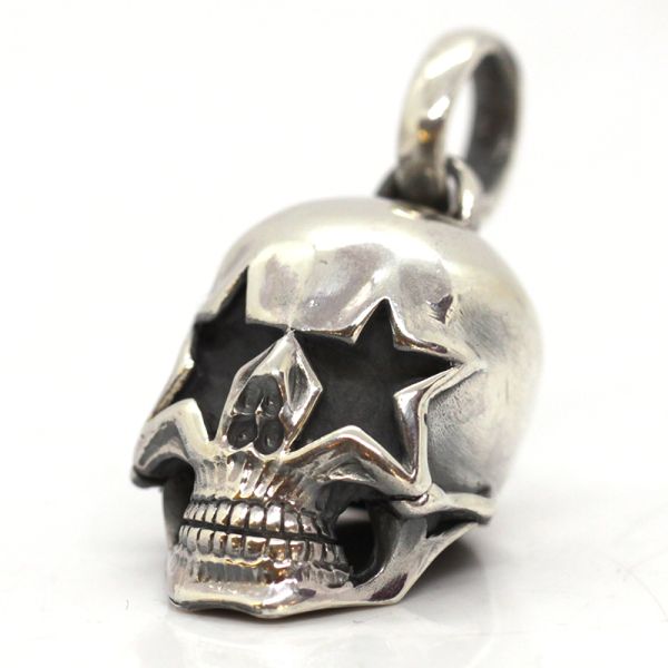 Anhänger "SMALL STAR SKULL" 925er Silber 17,5 x 20 x 34 mm NEU