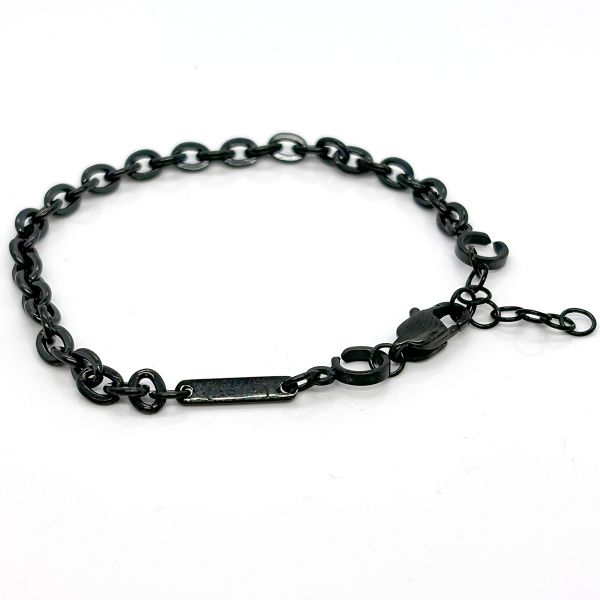 monomania Armband Anker Edelstahl PVD black 43305S-S 18,5-21cm NEU