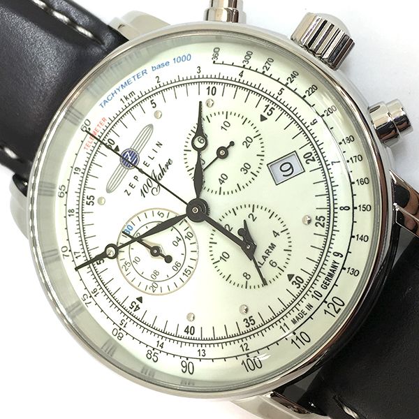 Zeppelin Herren Armbanduhr Chronograph 8680-3 100 Jahre Zeppelin NEU