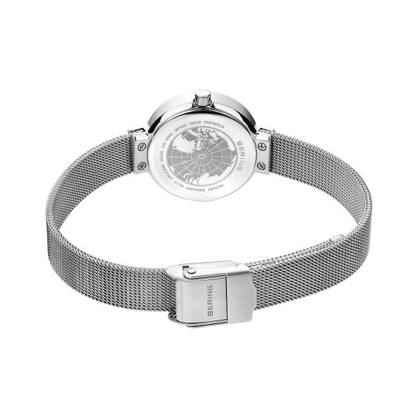 BERING Damen Armbanduhr Solar poliert silber 14426-001 NEU