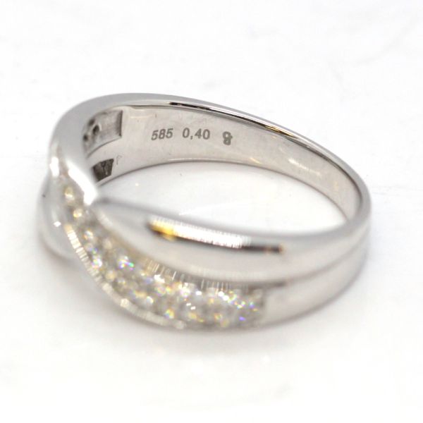 Brillant Ring 585er Weißgold 0,40 Ct Diamanten im Brillantschliff GR 60 (PF2253)