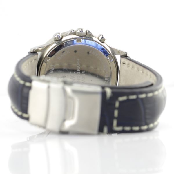 MC Damen Chronograph Damen Armbanduhr Edelstahl blaue Zirkonia (P13)