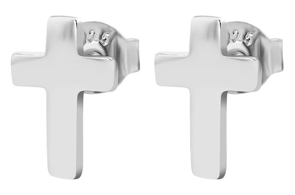 Ohrstecker "Judith" Kreuz Ohrstecker 925er Silber rhodiniert 5300422-002 NEU