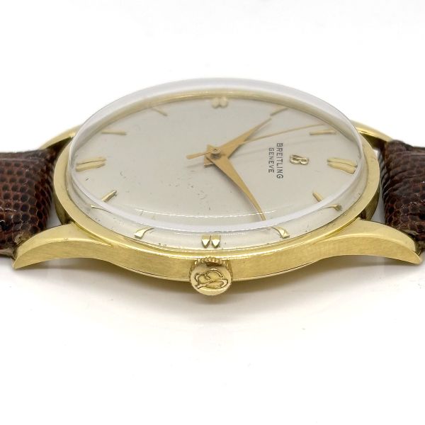 Breitling Vintage 1911 Handaufzug 750er Gelbgold Full Set aus 1969 (27597)