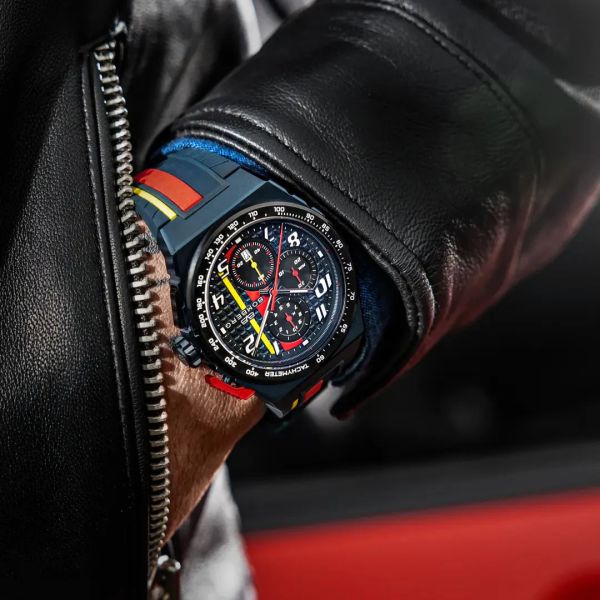 BOMBERG APEX RB Edelstahl Quarz Chronograph NT42CHPBL.01-4.12 NEU