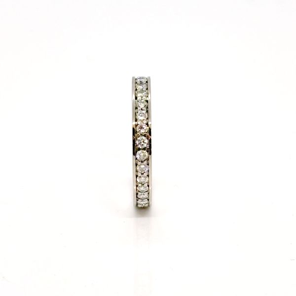 Memoire Ring 585er Weißgold ca.1,55 Ct Diamanten im Brillantschliff GR 67 (28184)