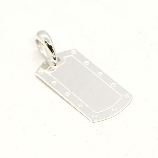 Anhänger DogTag 925er Silber ca. 20 x 46 mm NEU