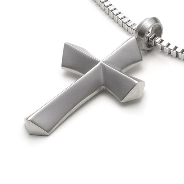 monomania Kreuzanhänger an Veniziankette Edelstahl NEU