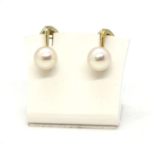 Akoya Perlohrclips Clips 585er Gelbgold (6550)