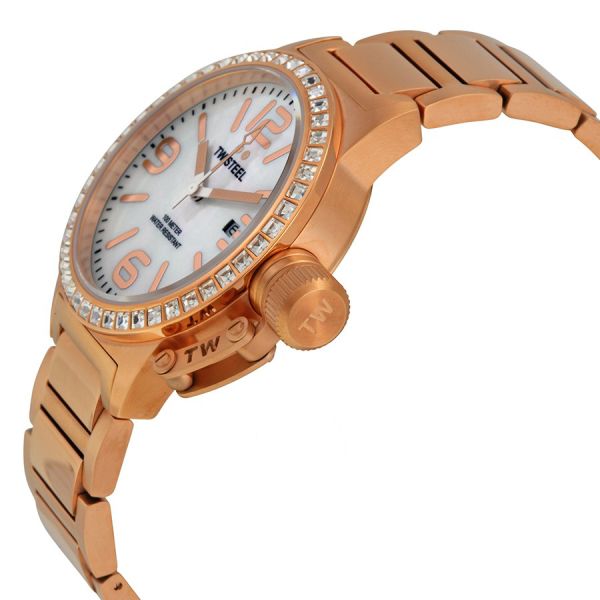 TW STEEL TW306 Edelstahl PVD Roségold ø 40 mm Zirkonia
