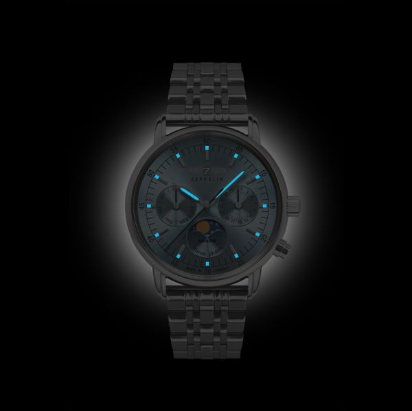 Zeppelin Damen Armbanduhr Mondphase Ref. 8637M-3 Ronda 706.1 NEU