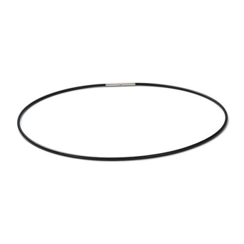 monomania Stab Collier "Pure" Edelstahl Kautschukreif 42 cm NEU