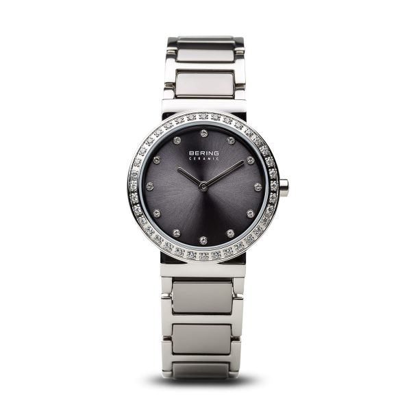 BERING Damen Armbanduhr Ceramic silber glänzend 10729-703 NEU