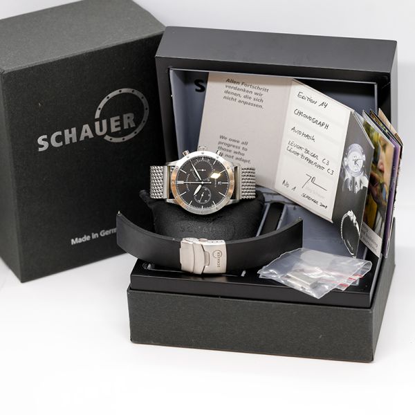 Schauer Chronograph Edition 14 Automatik Full Set NO. 1 aus 2008 (24801)