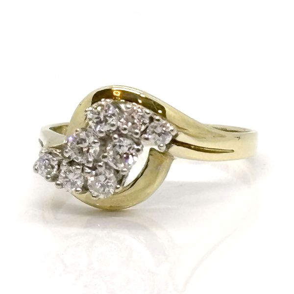 Diamant Ring 585er Gelbgold GR 65 ca. 0,72 Ct Diamanten im Brillantschliff (25759)