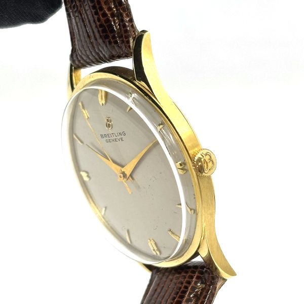 Breitling Vintage 1911 Handaufzug 750er Gelbgold Full Set aus 1969 (27597)