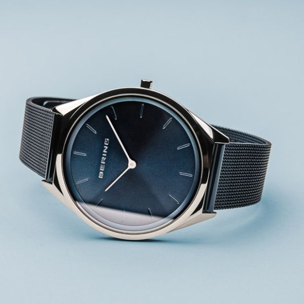 BERING Damen Armbanduhr Ultra Slim silber glänzend 17031-307 NEU