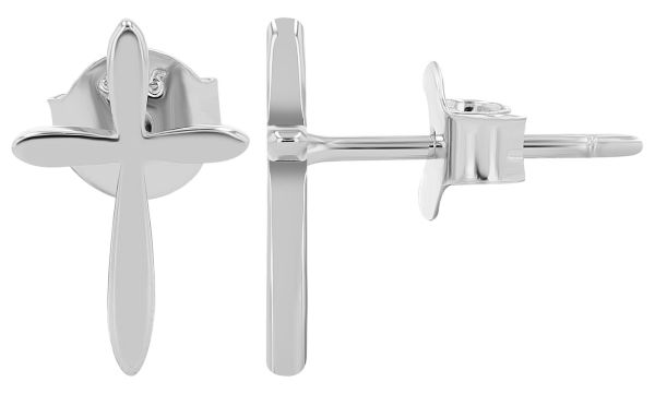 Ohrstecker "Heba" Kreuzohrstecker 925er Silber rhodiniert 5300435-002 NEU