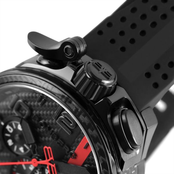 BOMBERG BOLT-68 Racing Carbon XR Chrono 45 mm Edelstahl PVD Black Silikonband BS45CHPBA.059-37.12 NE