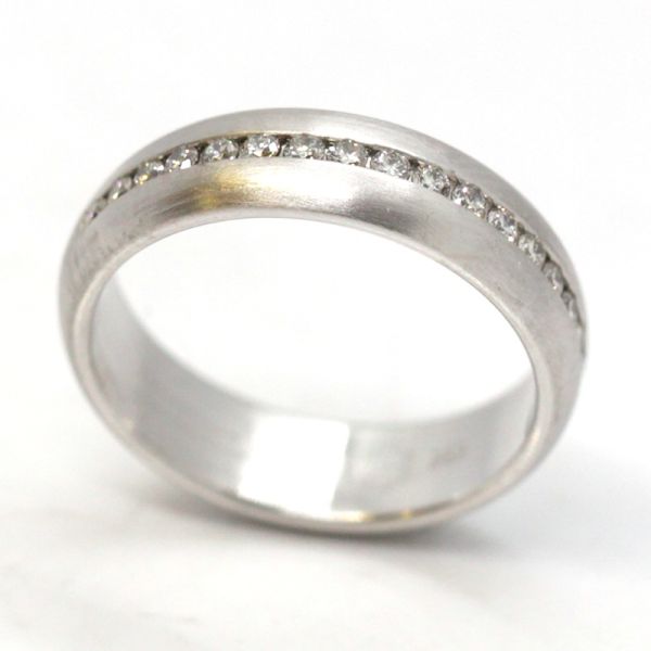 Brillant Bandring 585er Weißgold GR 51 0,30 Ct Diamanten im Brillantschliff (10854)