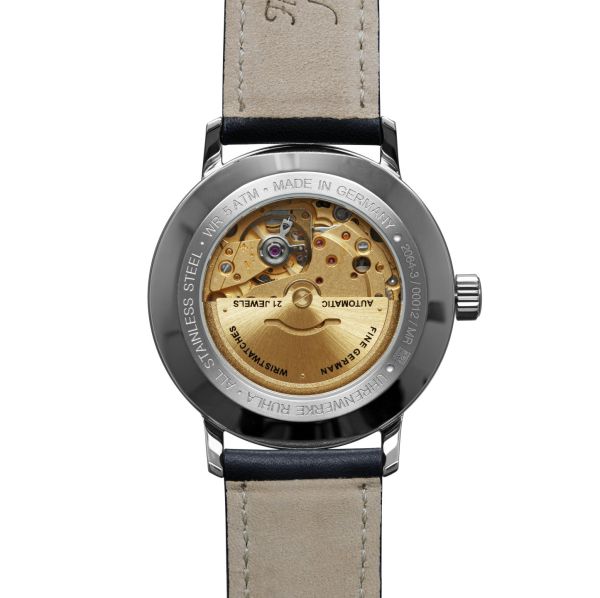 Bauhhaus "Dessau" Herren Armbanduhr Date Automatic Ref.: 2064-3 NEU