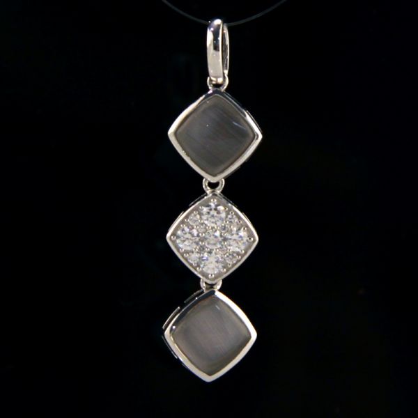 GOOIX Anhänger 925er Silber Zirkonia Schmuckstein UVP.: 89,-