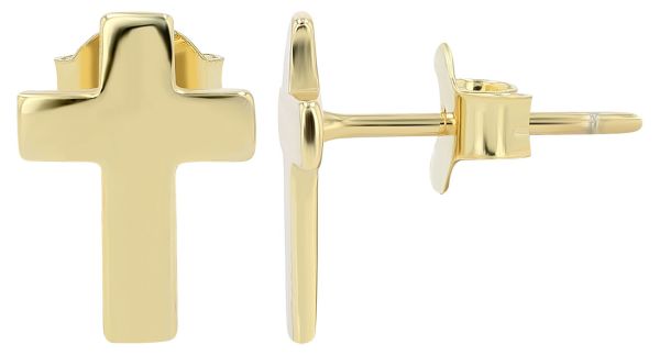 Ohrstecker "Judith" Kreuz Ohrstecker 925er Silber vergoldet 5300422-001 NEU