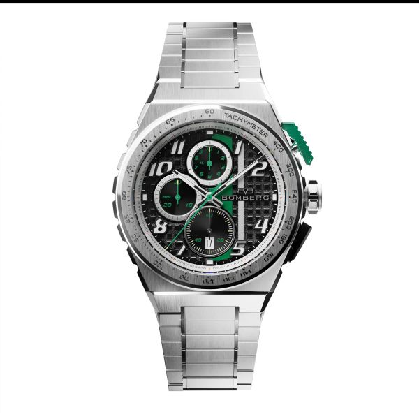 BOMBERG APEX GB Edelstahl Quarz Chronograph NT42CHSP.01-2.12 NEU