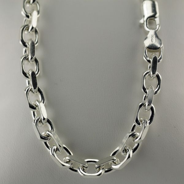 Ankerkette 925er Silber 6,2 mm Länge 70 cm NEU