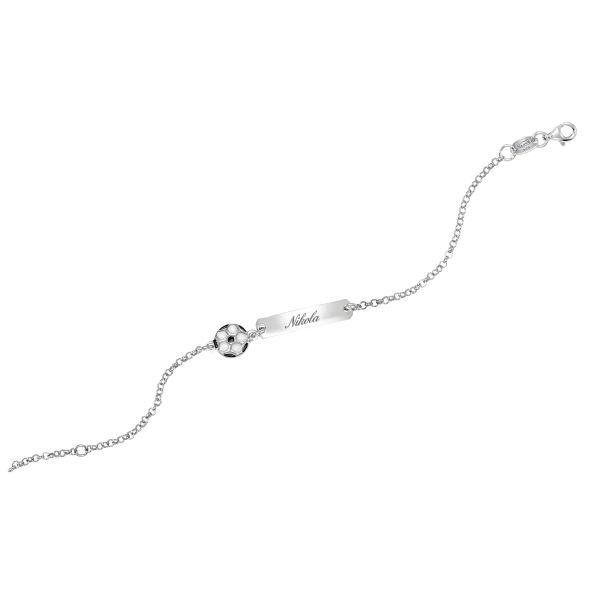 SCOUT Armband Gravurarmband "FUßBALL" 925er Sterlingsilber 260194100 NEU